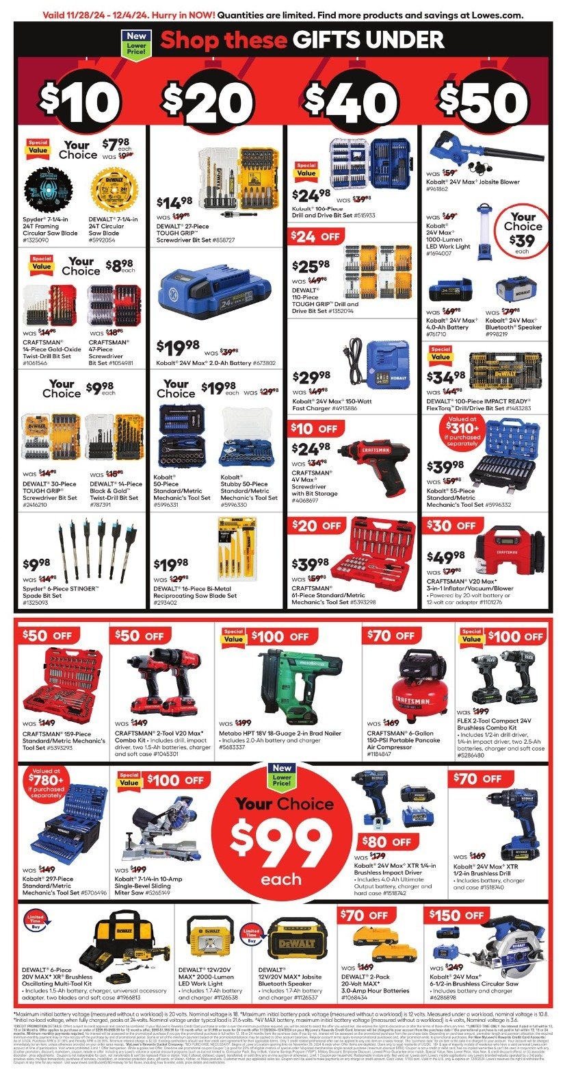 Lowe's 2023黑五海报