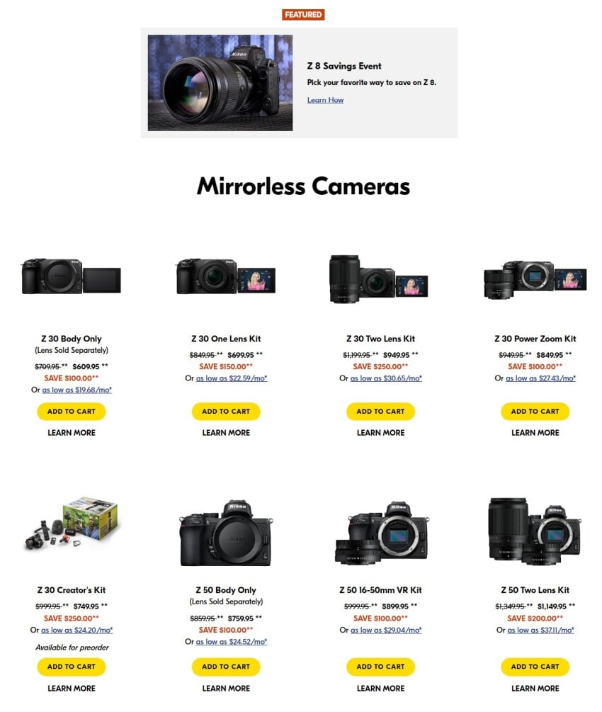 Каталоги акций Чёрной Пятницы Nikon 2023